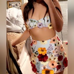 Two Piece Floral Set